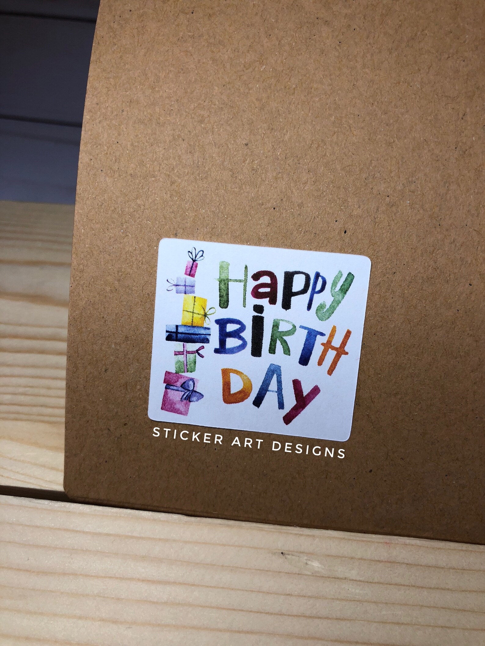 Happy Birthday Stickers Planner Stickers Birthday Cards Etsy