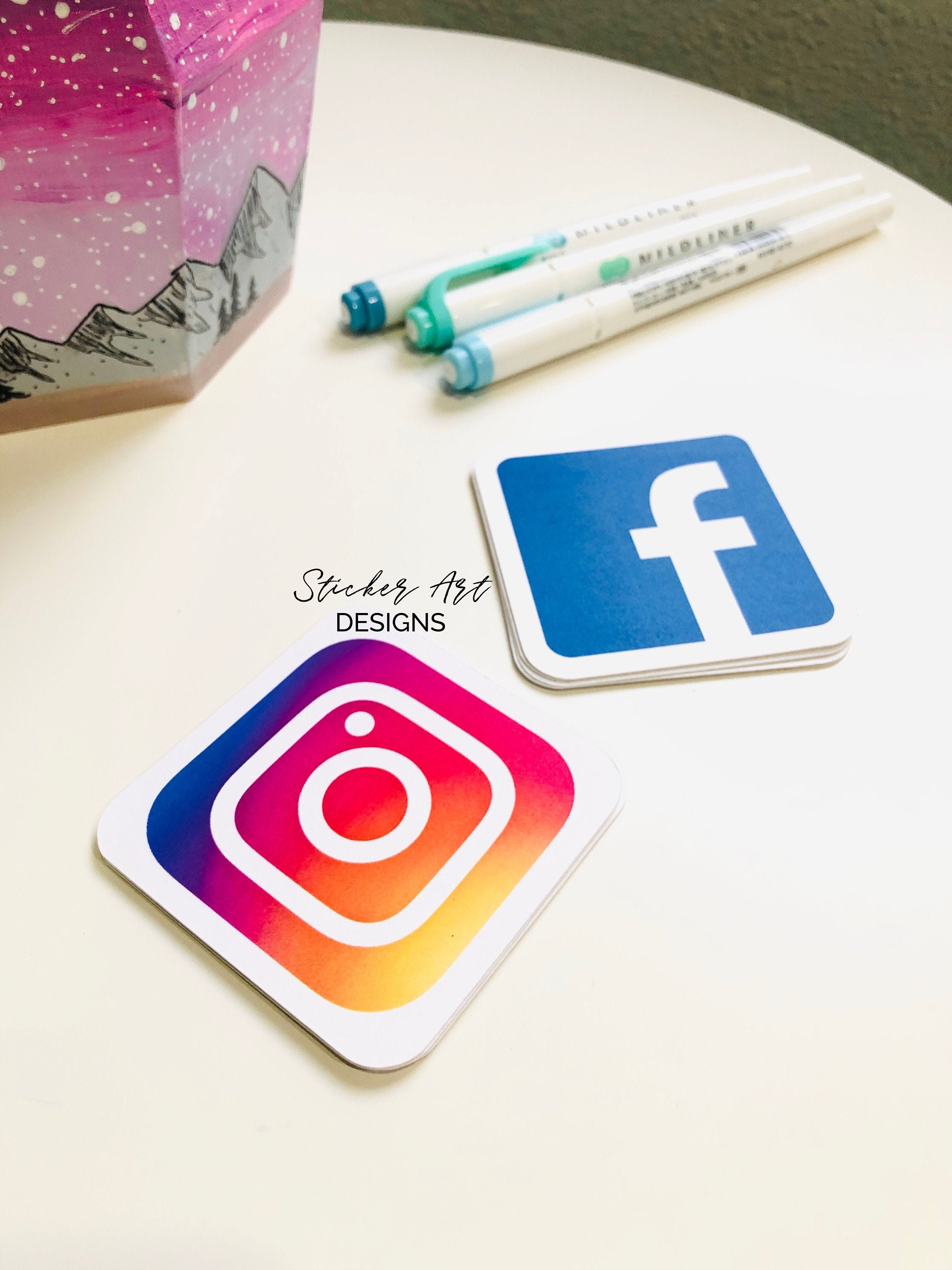 Custom Instagram Social Media Cards Facebook Cards Craft Show Supplies Business Card Thank You Cards Custom Instagram Social Media Cards Facebook Cards Craft Show Supplies Business Card Thank You Cards