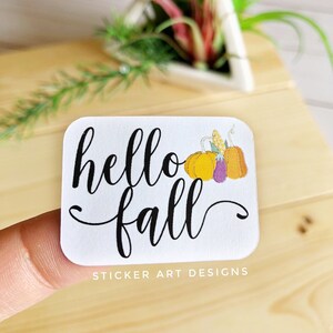 40 Hello Fall Stickers, Autumn Packaging Stickers, Fall Planner Stickers, Small Business Stickers, Fall Shipping Stickers, Pumpkin Stickers