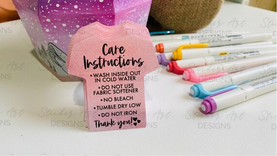 sublimation shirt care instructions