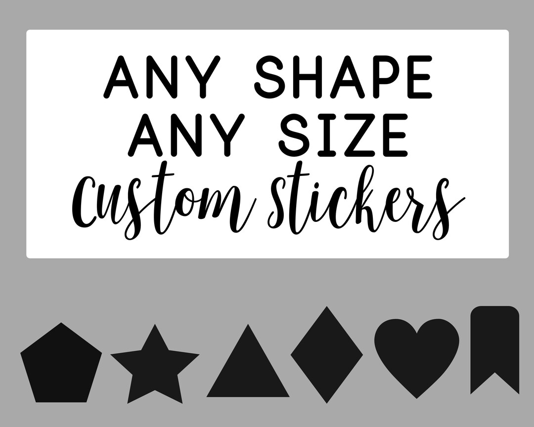 Custom Logo Stickers Custom Business Stickers Small Business Etsy