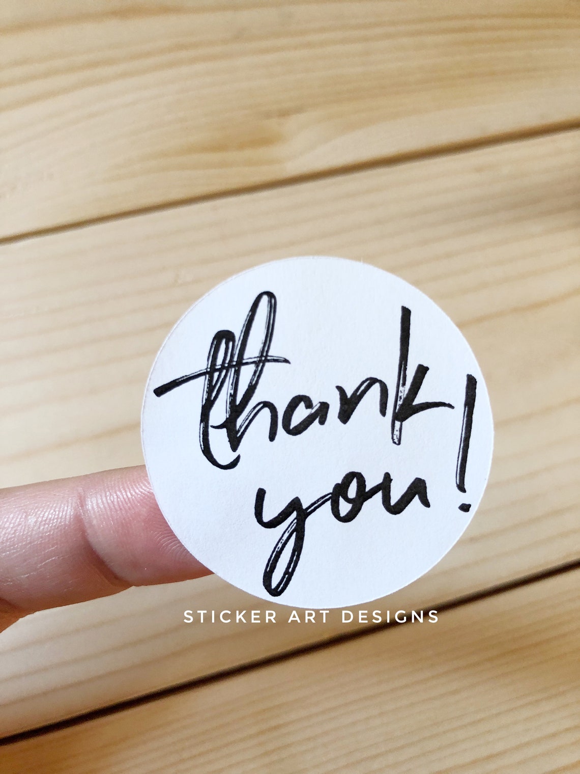 30 Thank You Stickers Clear Stickers Packaging Stickers | Etsy