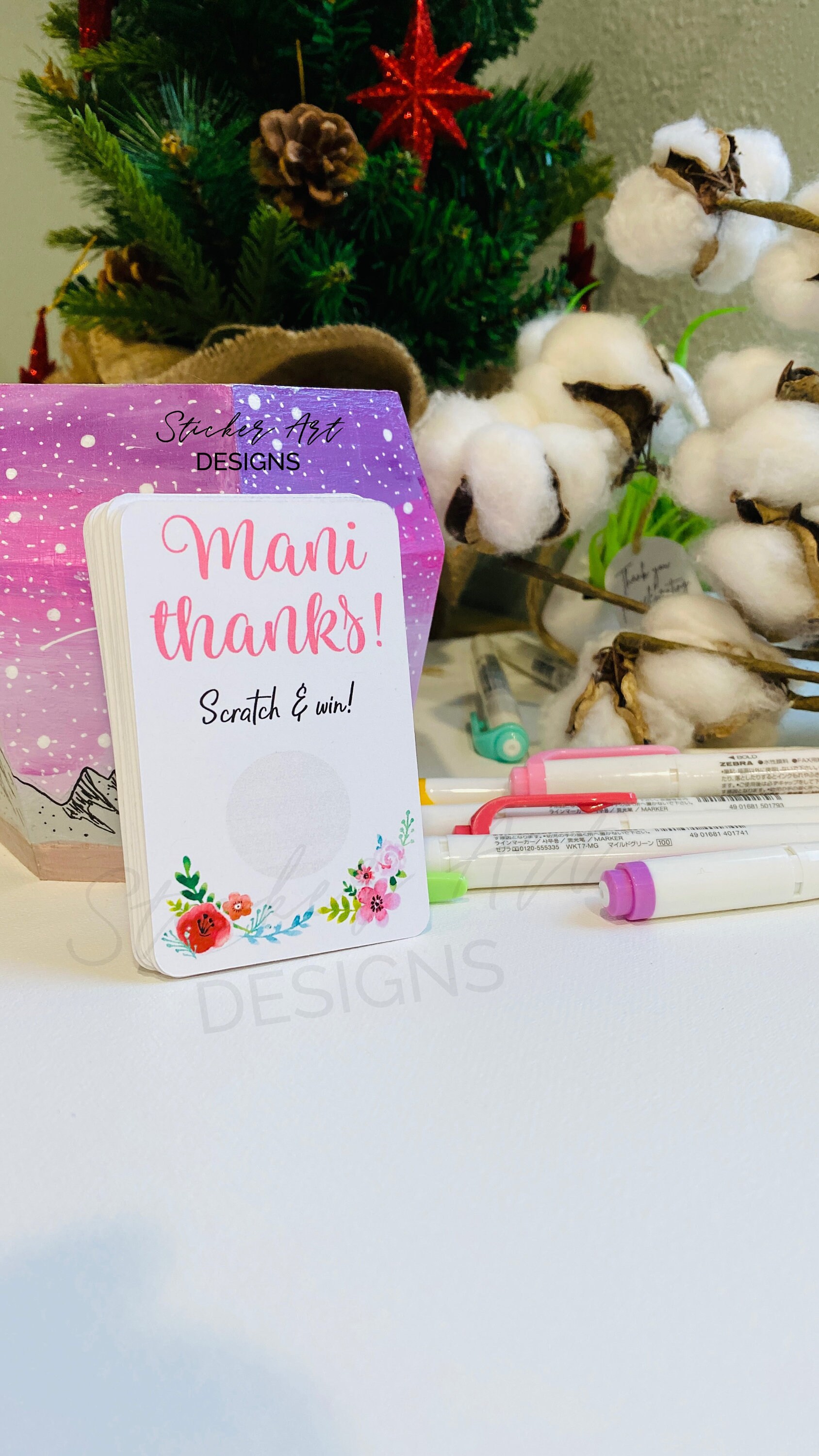 Mani Thanks Cards Color Street Business Cards Thank You - Etsy