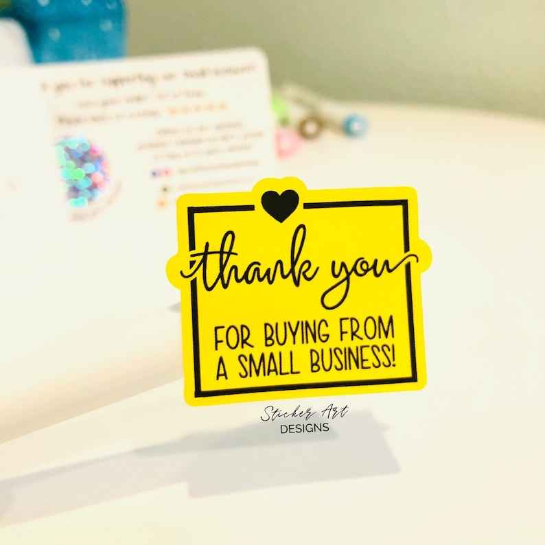 thank you for buying stickers