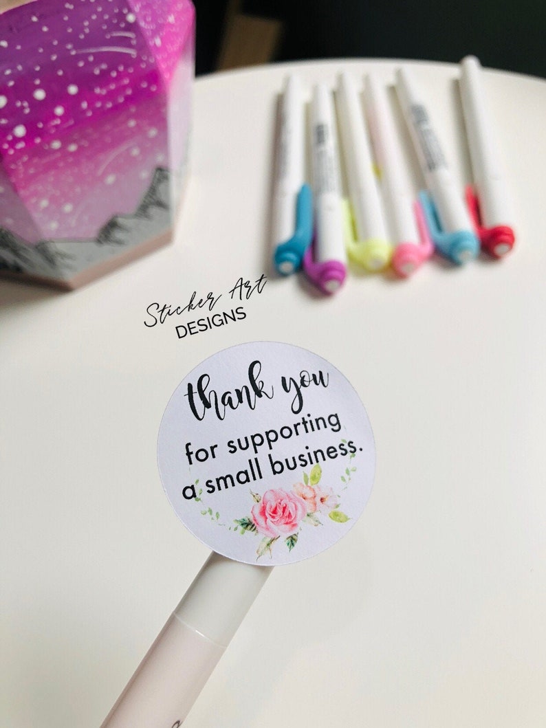30 Packaging Sticker Business Sticker THANK YOU for your Etsy