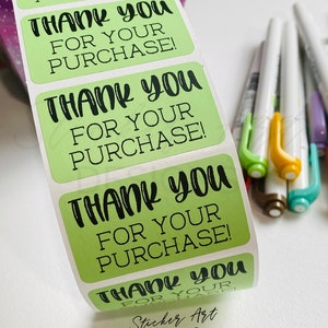 Thank You For Your Purchase Stickers, Thank You Labels, Business Stickers, Packaging Stickers, Custom Colored Stickers, Custom Logo Labels image 3