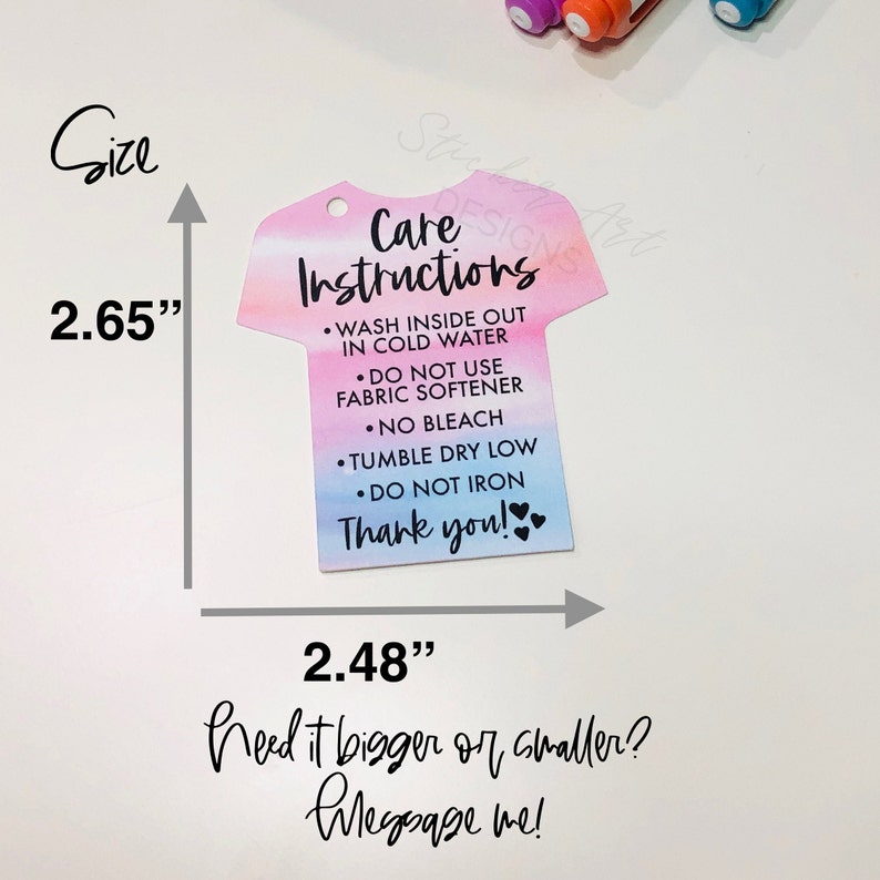 sublimation t shirt care instructions