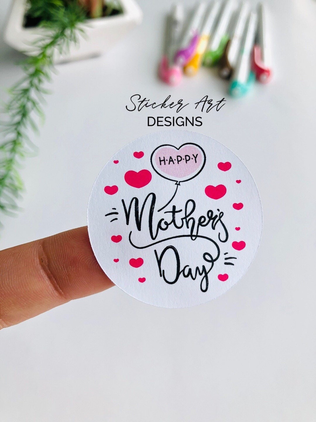 Happy Mother's Day Stickers, Mother's Day Gift Stickers, Gift Stickers ...