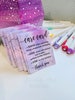 Purple Jewelry Care Cards, Jewelry Care cards, Watercolor Care Cards, Instructions Cards, Business Care Instructions, Thank You Card 