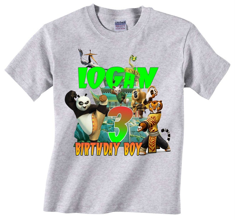 Matching Family Shirts Kung Fu Panda Birthday shirts Birthday Boy or Girl Kung Fu Panda Personalized Shirts