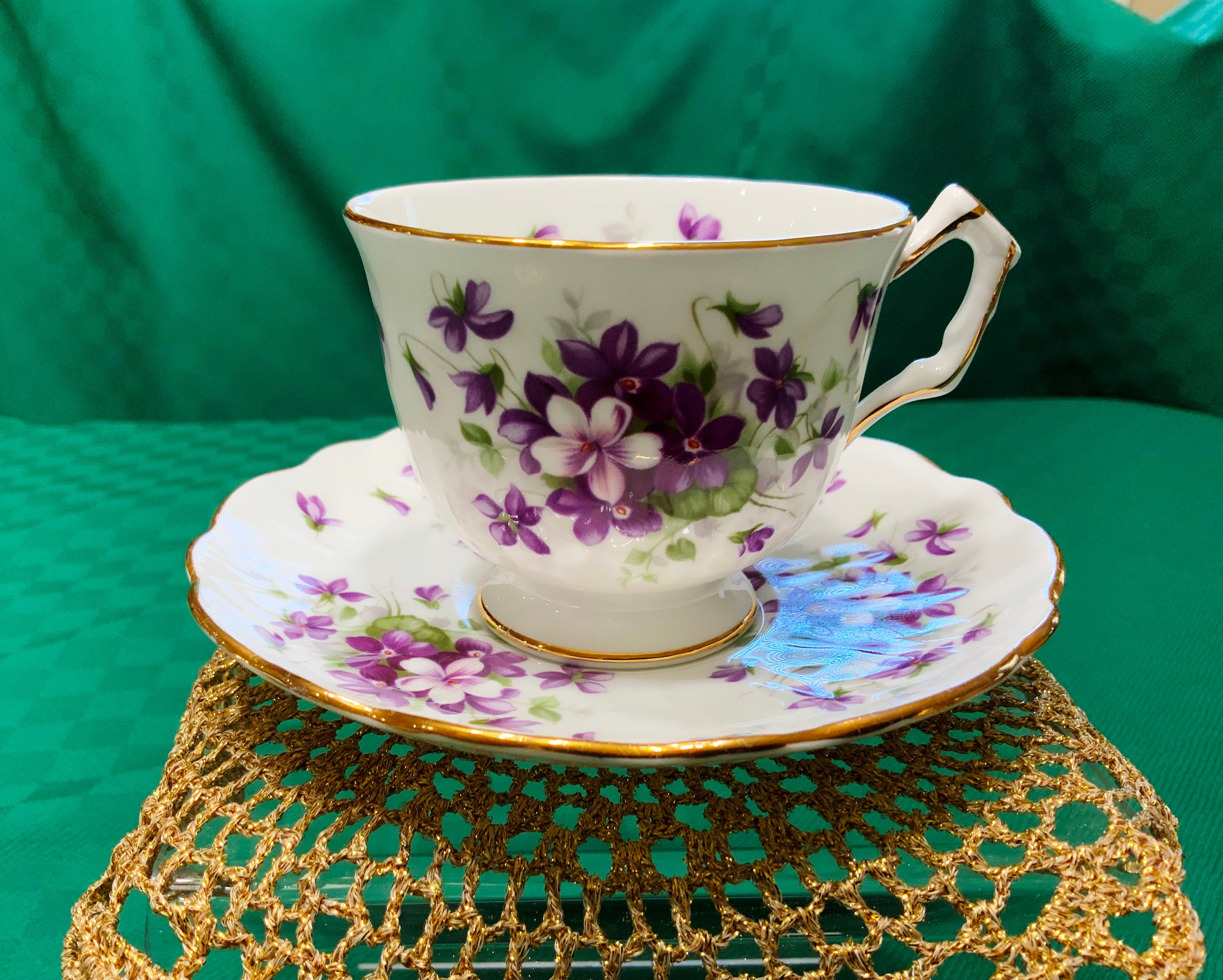 Aynsley Demitasse Cups And Saucers, Pattern B650, Circa 1925-34