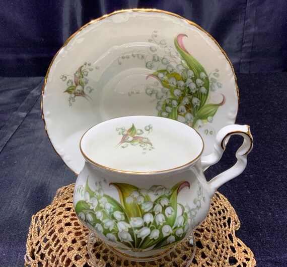 Royal Albert tennyson Lily of the Valley Cup and Etsy UK