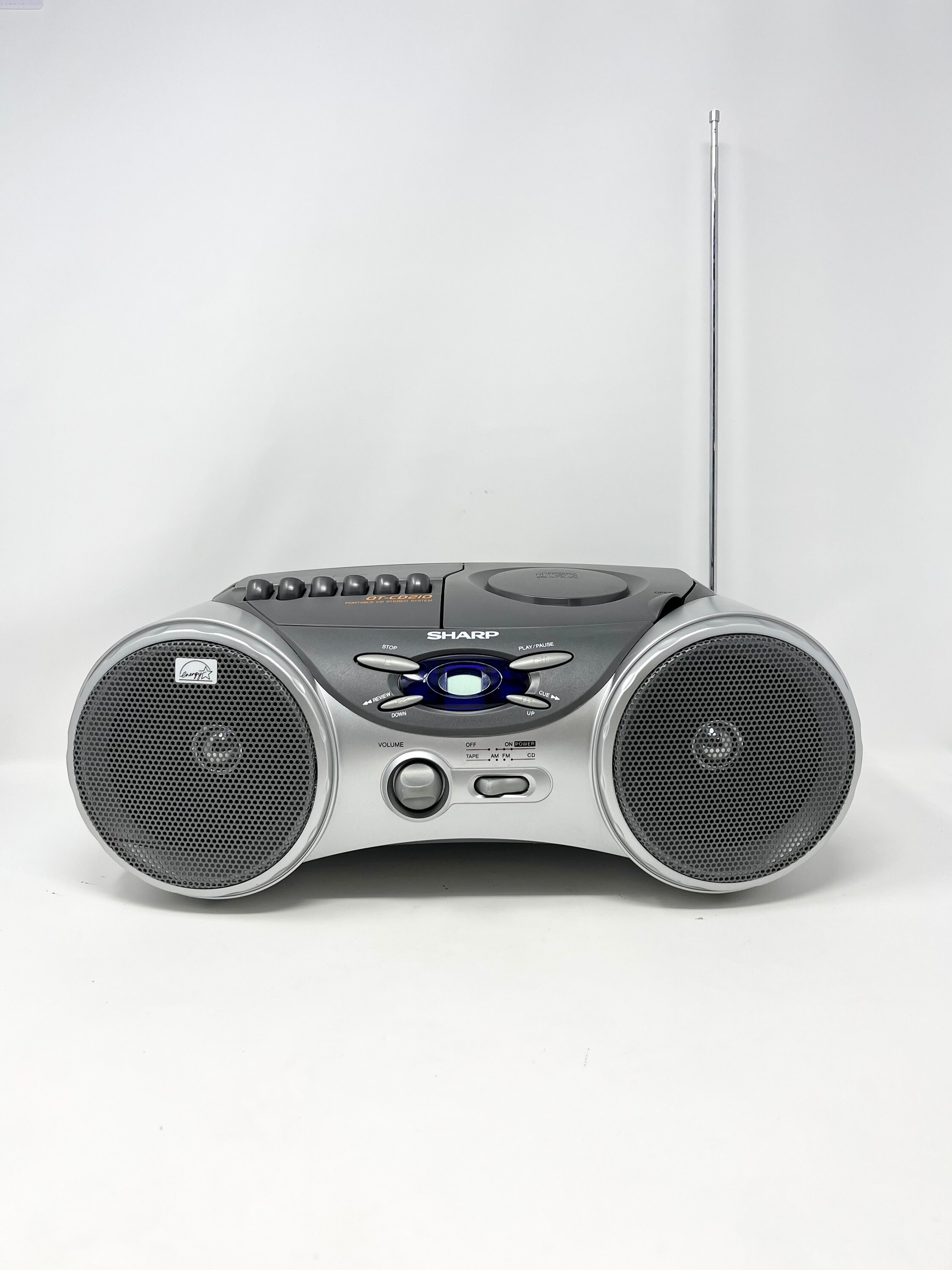 Vintage SHARP Boombox Cd/cassette Player Combo QT-CD210