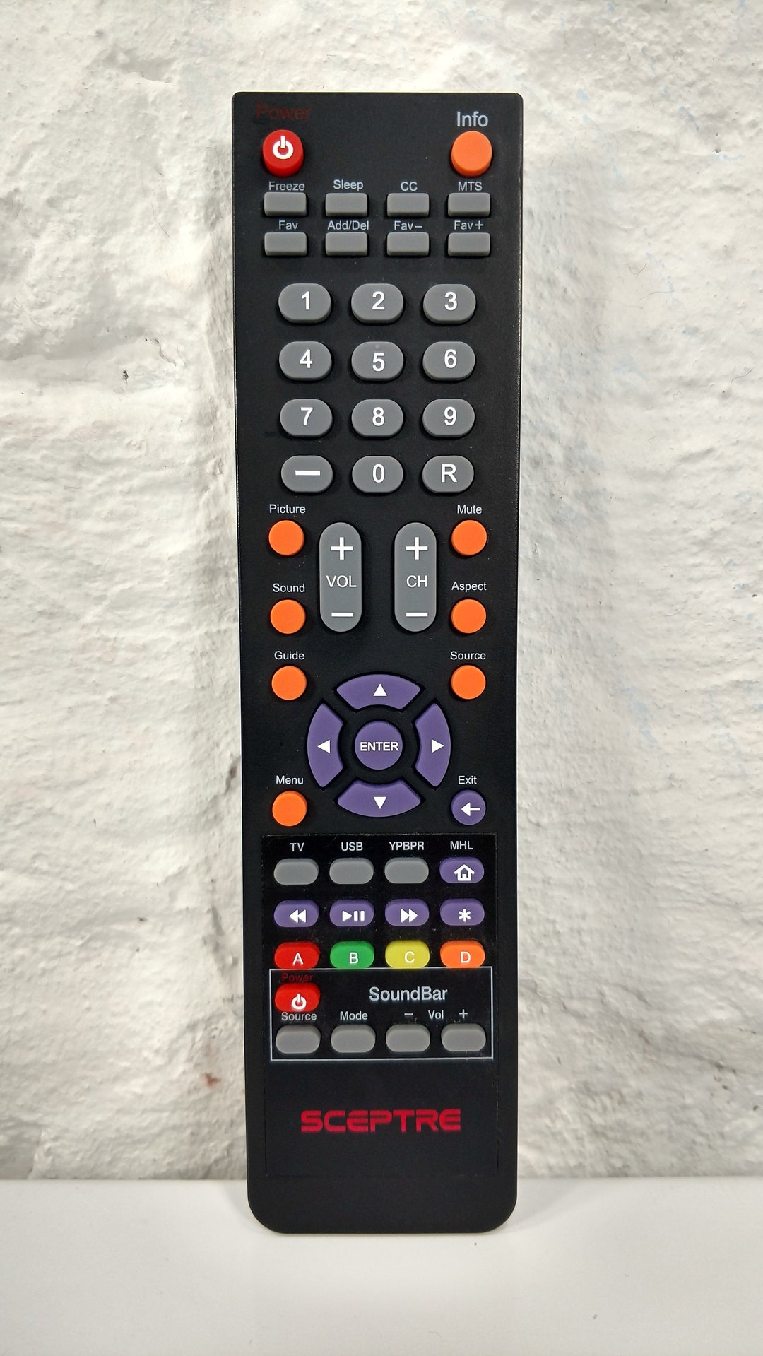 Sceptre TV Remote Control Etsy
