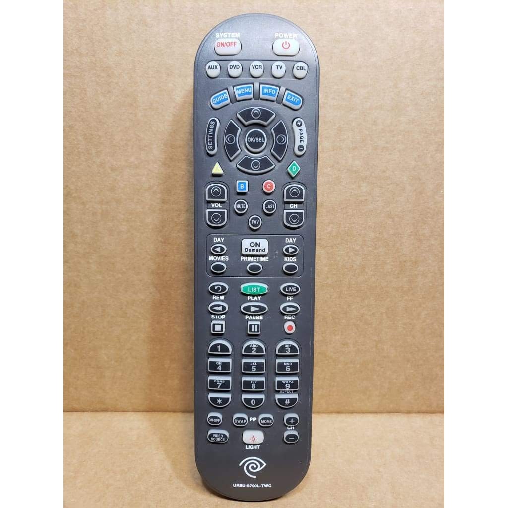 Time Warner Cable Spectrum UR5U8790LTWC CLIKR5 Cable TV Remote