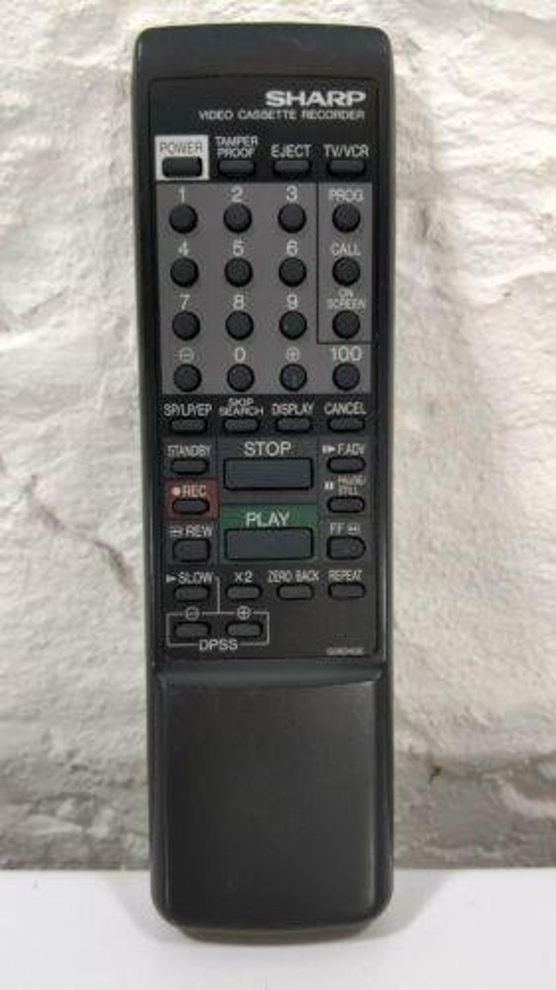 Sharp G0824GE VCR Remote Control