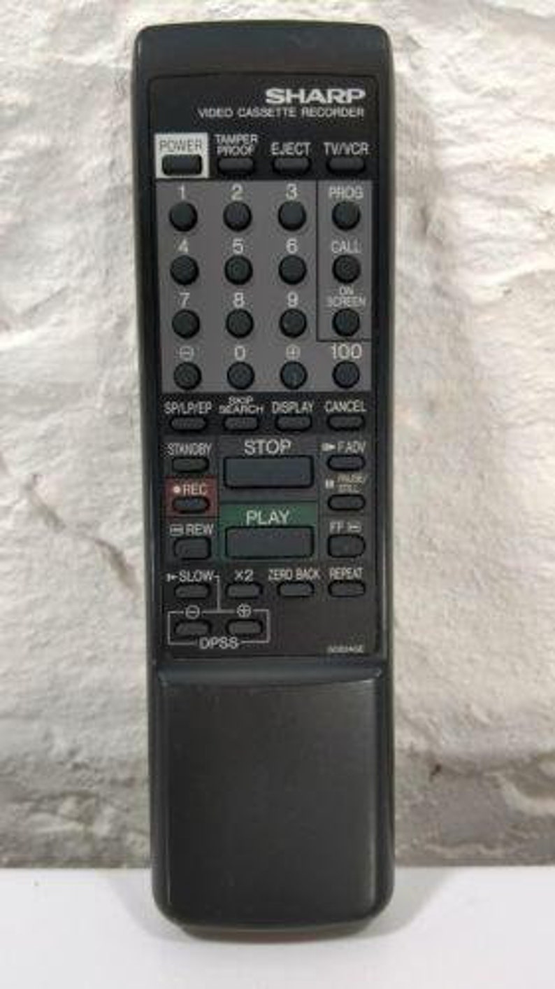 Sharp G0824GE VCR Remote Control