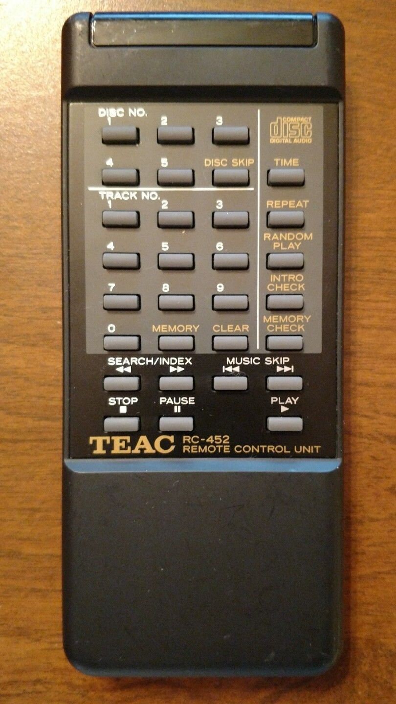 TEAC RC-452 Remote for CD Player Compact Disc Changer - Etsy