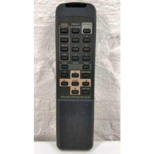May include: A black wireless controller with multiple buttons labeled "FOCUS", "AUTO", "MANUAL", "NEAR", "FAR", "WIDE", "ZOOM", and "TELE". The controller also has number buttons and is labeled "WIRELESS CONTROLLER WL-Y2".