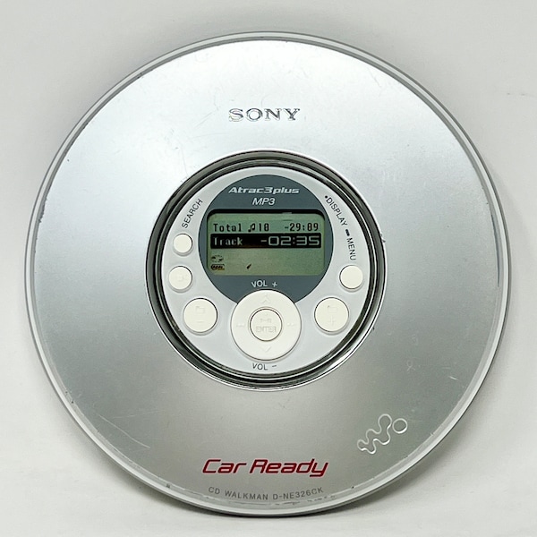 Sony Walkman CD Player D-NE326CK Atrac3 plus Discman w/ G-Protection