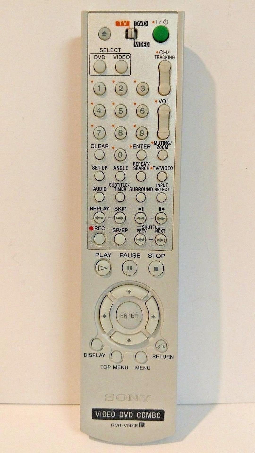 Sony RMTV501E DVD/VCR Combo Remote Control Etsy