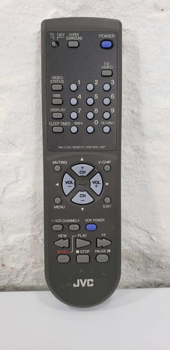 JVC RMC342 VHS Remote Control Etsy