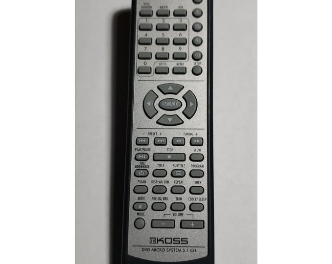 Koss DVD Home Theater Remote Control Etsy