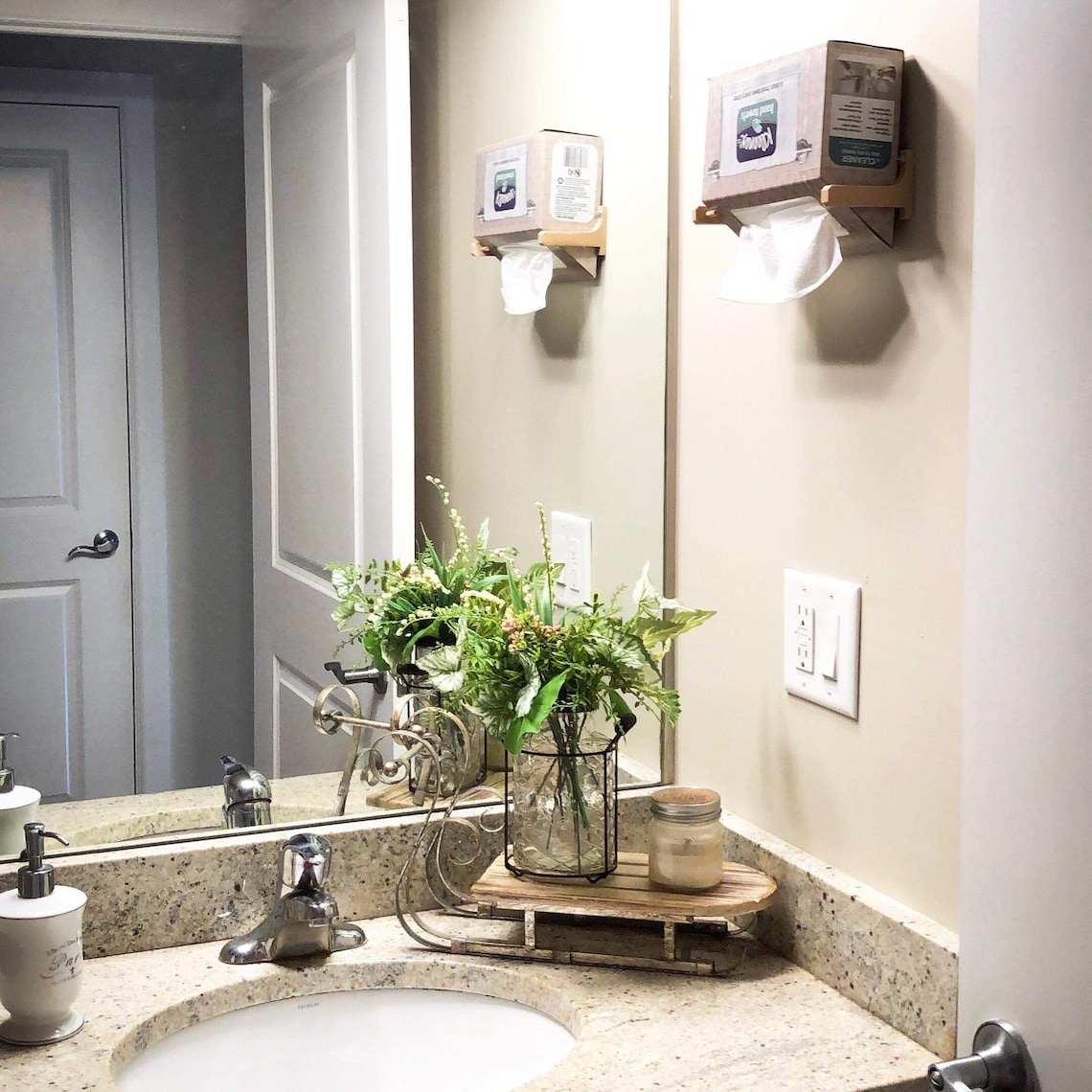Kleenex Hand Towel Holder Wall Mount Etsy