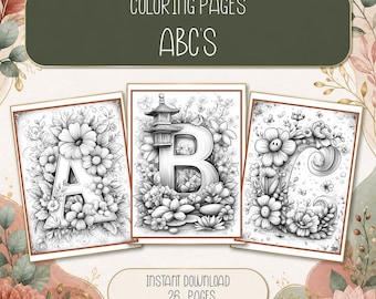 Alphabet Coloring Pages: 26 Printable ABC Learning Worksheets for Kids