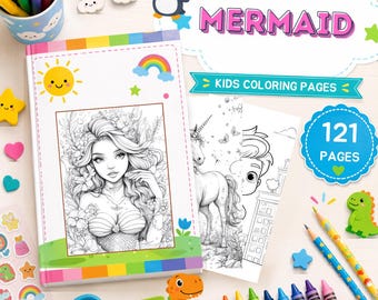 Mermaid Coloring Pages, 121 Printable Ocean Fantasy Designs