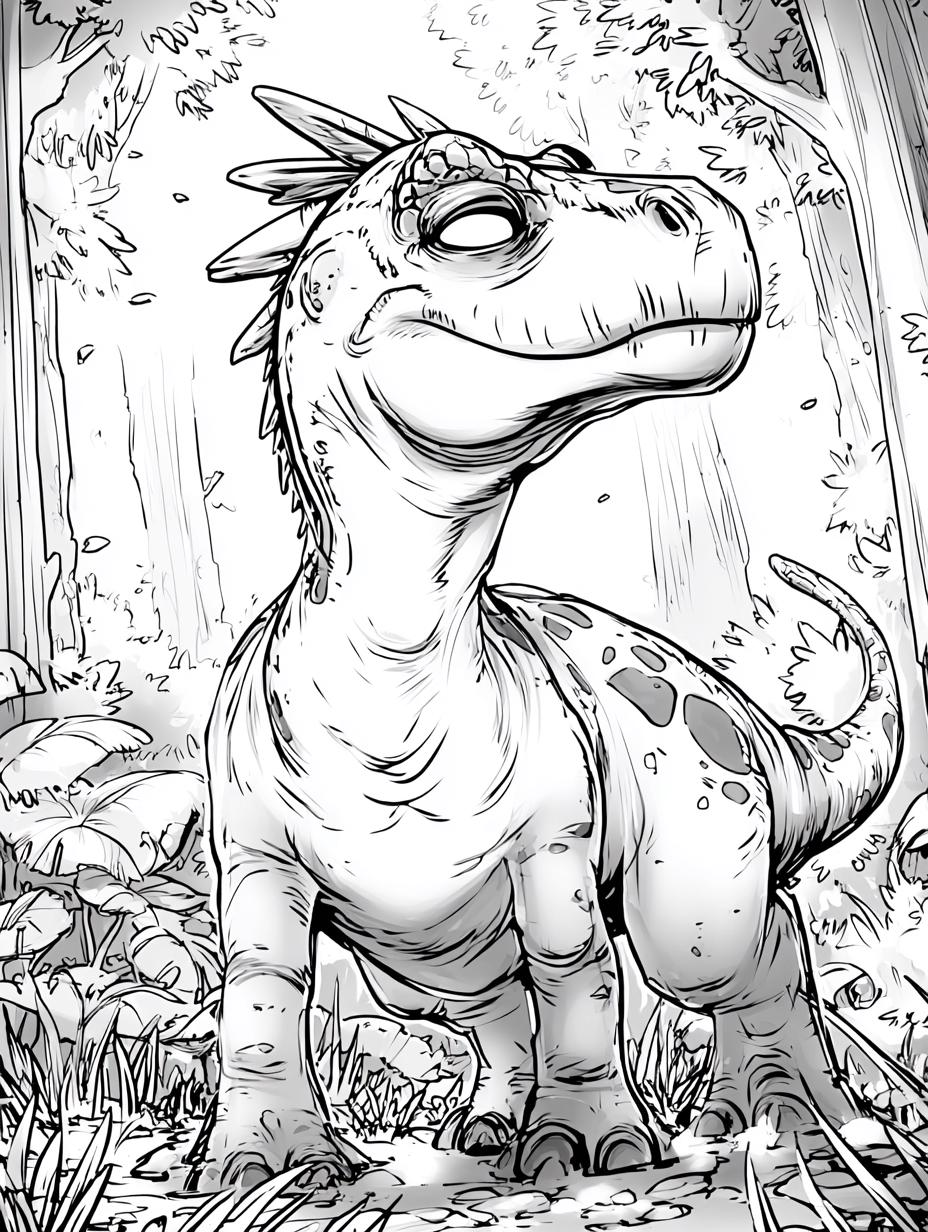 Dinosaur Coloring Pages, 50 Printable Prehistoric Designs for Kids - Etsy