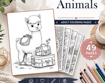 Animal Coloring Pages, 49 Printable Woodland, Farm and Safari Designs