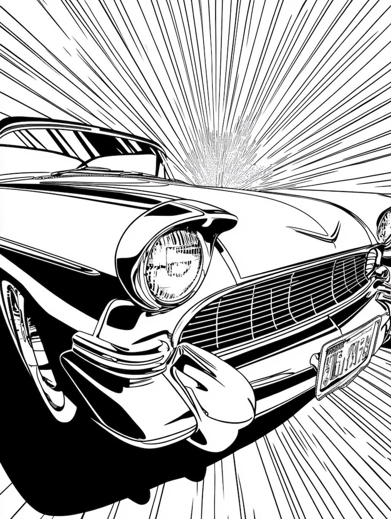 Vintage Car Coloring Pages | 52 Classic Automotive Designs (printable ...