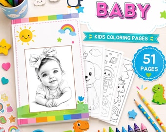 Baby Moments Coloring Pages, 51 Printable Cuddly Nursery Scenes for Kids