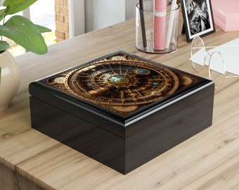 Ornate Streampunk Design Top Jewelry Box