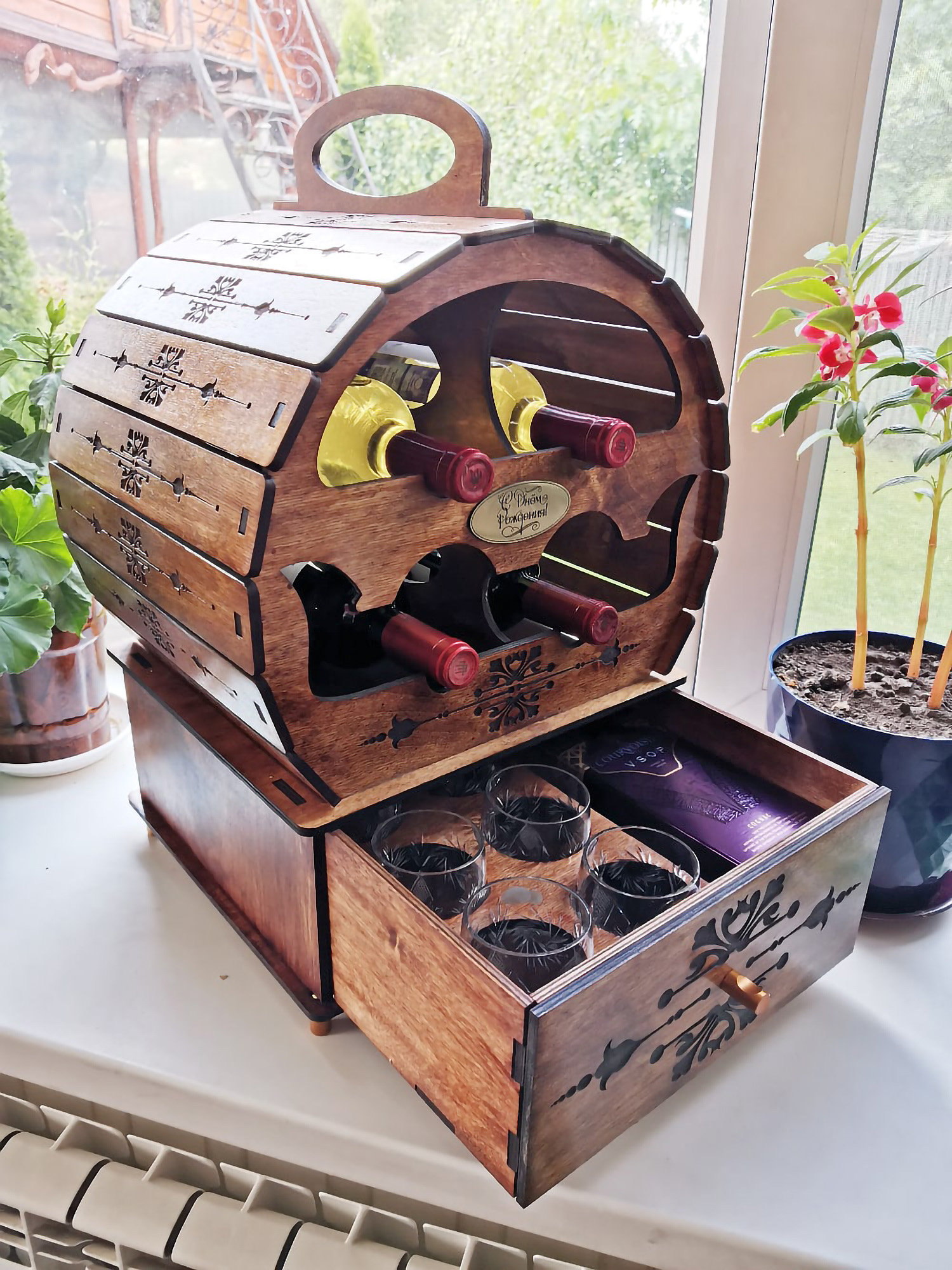 Laser Cut Wine Rack Etsy