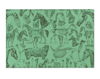 Equestrian Lover Area Rugs -Green