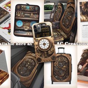 Steampunk Mandela Burst Car Seat Cover main image 1
