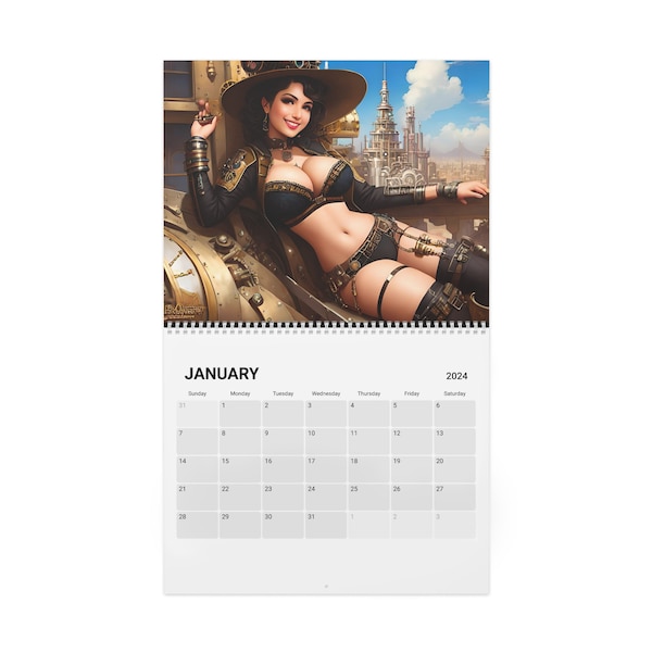 2024 Pin up Girl Calendar Etsy