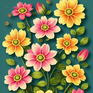 Floral Finesse: Download 110 Captivating Digital Images for Limitless Creativity