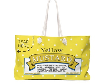 Bolso fin de semana amarillo mostaza