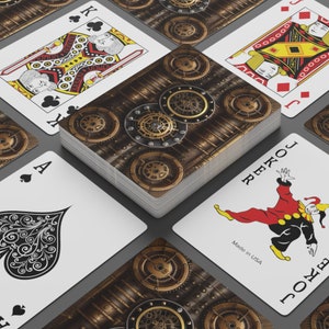Cartas de pôquer Steampunk