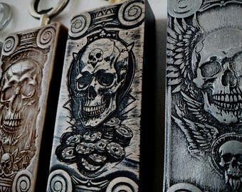 Blind Mystery Selection: Crafted Wooden Engraved Bottle Opener, Each is One-of-a-Kind