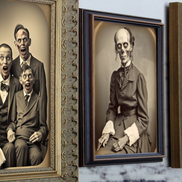 55 Spooky Family Portraits for Halloween Decor: DIY Print and Frame (1 of 3 listings to pick from) 55 files, print at 8x10 up to 16x20
