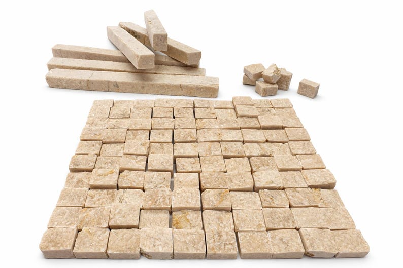 Marble Tiles for Mosaic Art | Hand Cut Roman Natural Stone Tesserae ...