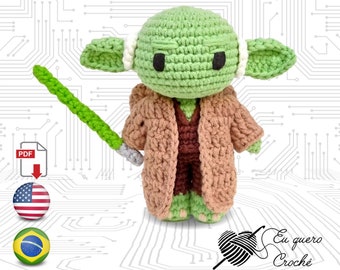 Yoda Toy Art amigurumi crochet pattern PDF
