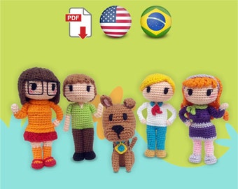 Scooby Doo Toy Art PACK 5 patronen 20% KORTING amigurumi gehaakte PDF