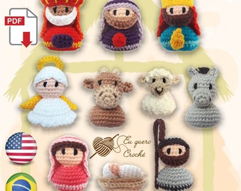 Nativity amigurumi pattern PDF ONLY, crochet