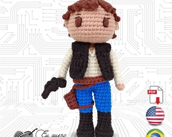 Han Solo Toy Art amigurumi haakpatroon PDF