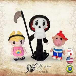 Grim, Billy and Mandy Toy Art PACK 3 Patterns 20%OFF amigurumi crochet PDF